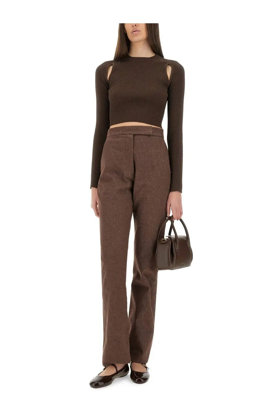 Max Mara Women's Pants Galicia Brown, view 2