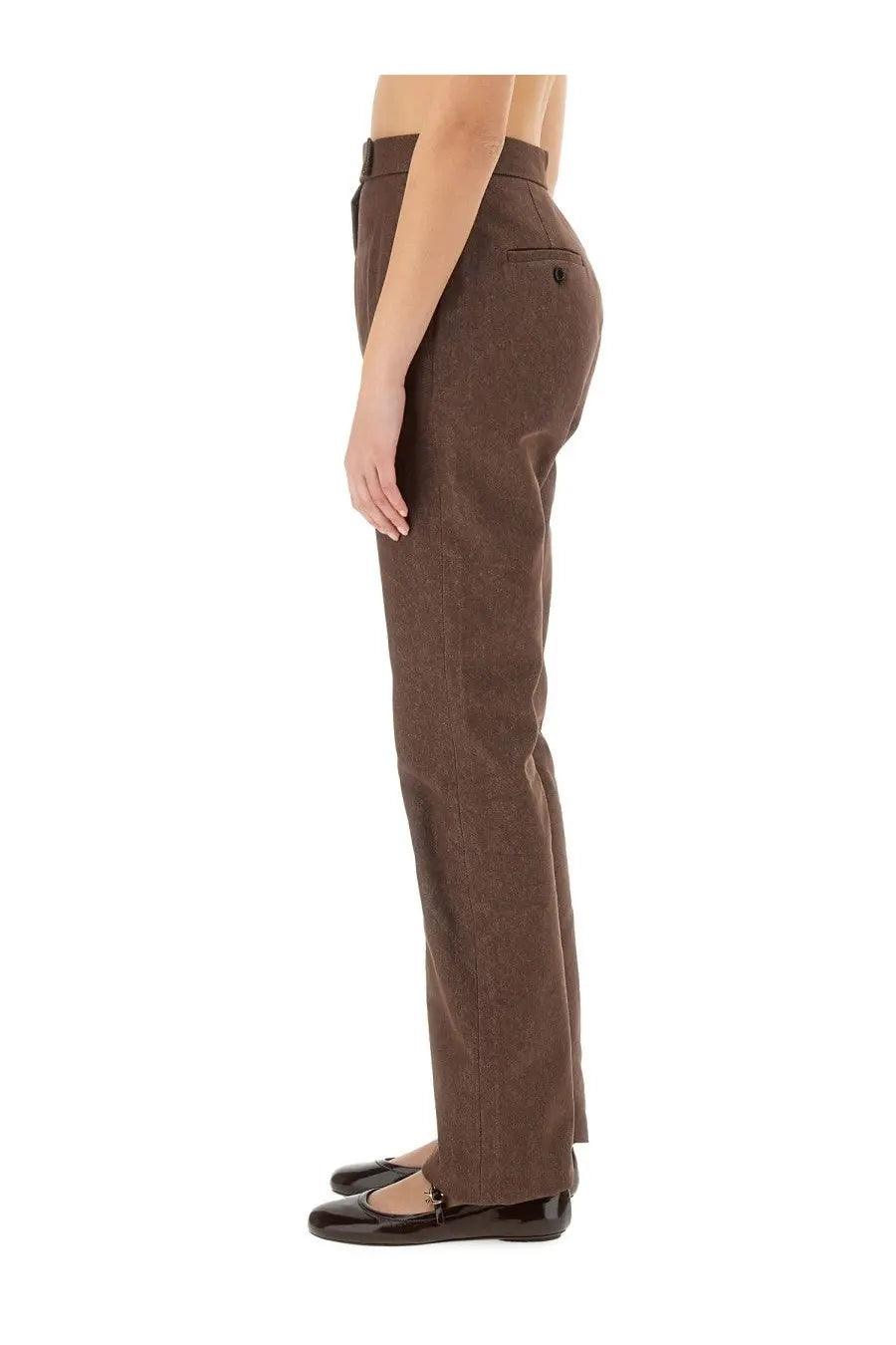 Max Mara Women's Pants Galicia Brown, view 4