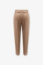 Max Mara Women's Pegno Viscose Blend Trousers Beige, view 2