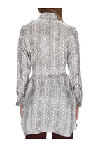 Max Mara Women's Printed Silk Chemisier Dress Beige, view 3