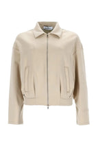 Max Mara Women's Silk and Cotton Crop Sweatshirt Beige