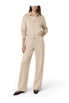Max Mara Women's Silk and Cotton Crop Sweatshirt Beige, view 2