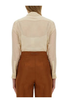 Max Mara Women's Summer Clam Shirt White, view 3