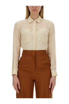 Max Mara Women's Summer Clam Shirt White