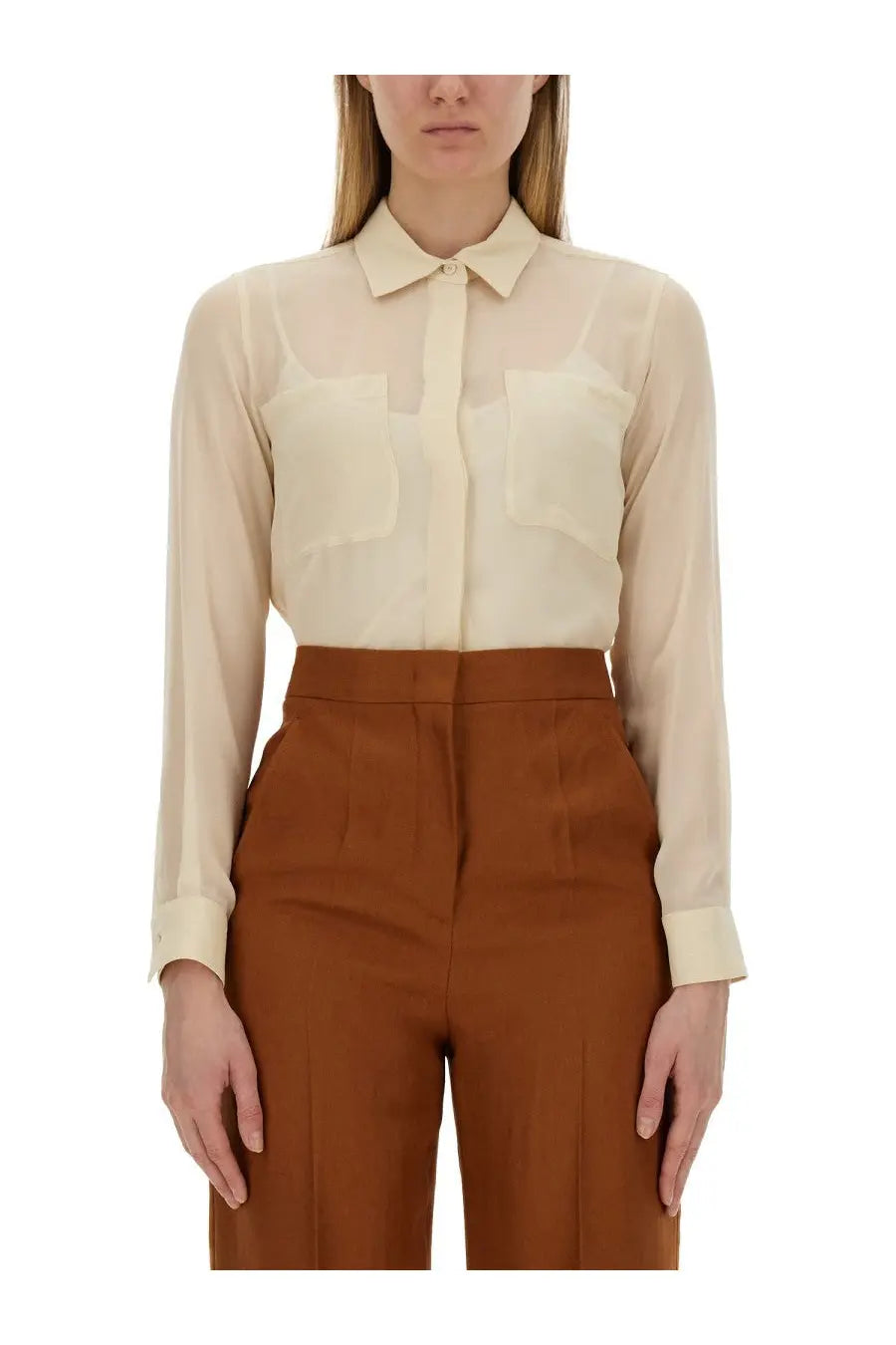 Max Mara Women's Summer Clam Shirt White