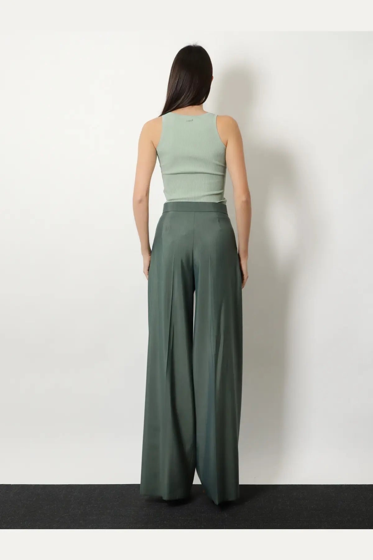 Max Mara Women's Viscose Blend Tank Top Green, view 4