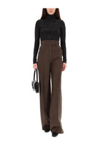 Max Mara Women's Wool and Cashmere Mouliné Turtleneck Black, view 2