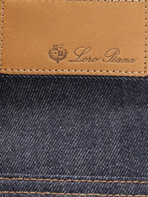 Loro Piana Women's Max Trousers Cotton and Cashmere Jeans WILD WONDERBERRY