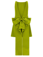 self-portrait Maxi Bow Dress Green