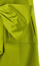 self-portrait Maxi Bow Dress Green
