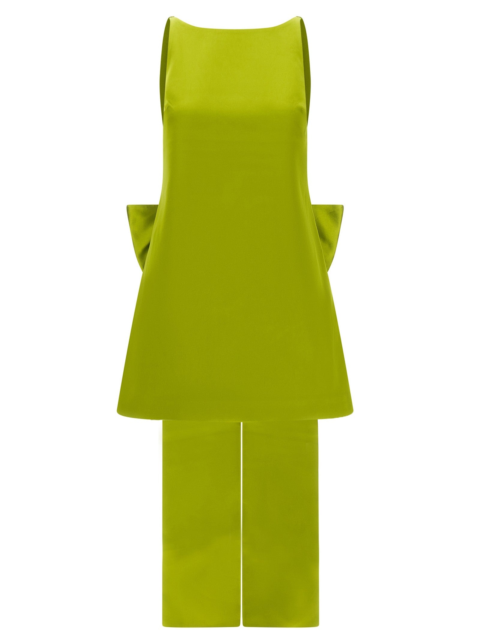 self-portrait Maxi Bow Dress Green