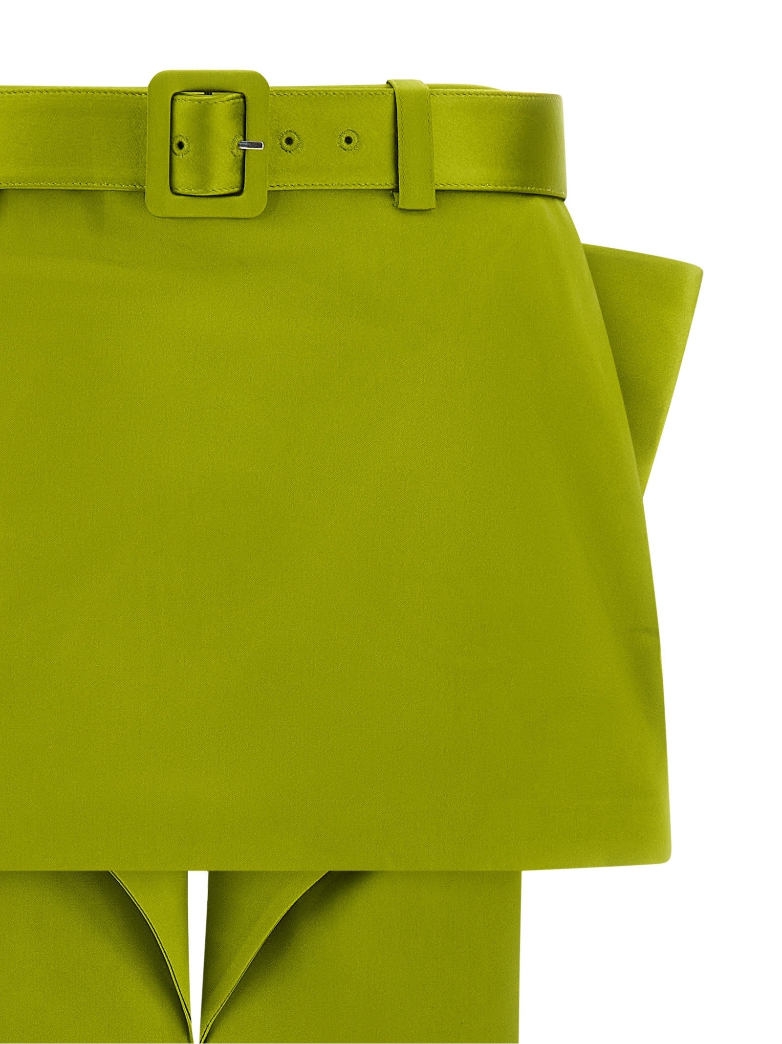 self-portrait Maxi Bow Skirt Green