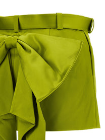 self-portrait Maxi Bow Skirt Green