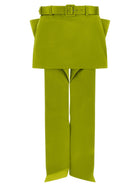 self-portrait Maxi Bow Skirt Green