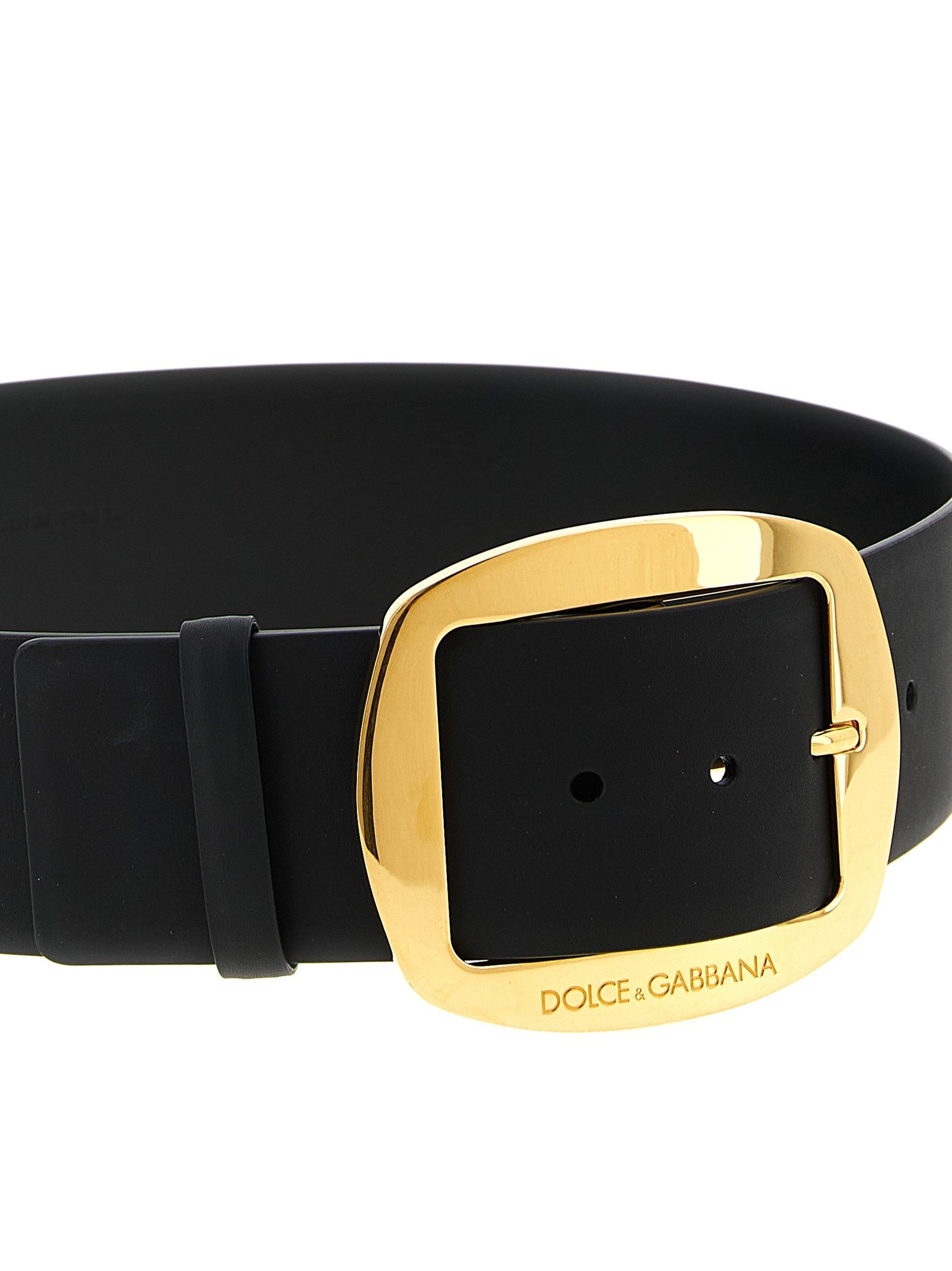 Dolce &amp; Gabbana Maxi Buckle Belt Black
