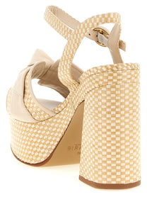 Alexandre Birman Maxi Clarita Sandals Beige