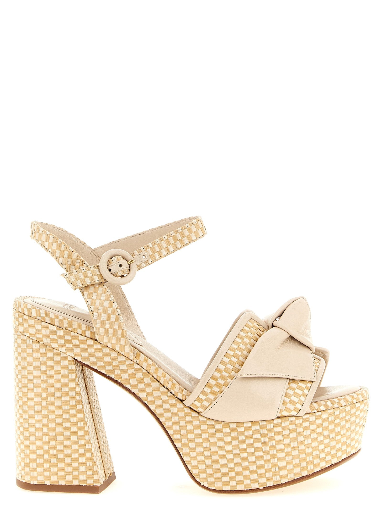 Alexandre Birman Maxi Clarita Sandals Beige