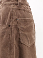 Brunello Cucinelli Women's Maxi Corduroy Trousers Brown, view 3