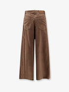 Brunello Cucinelli Women's Maxi Corduroy Trousers Brown, view 2
