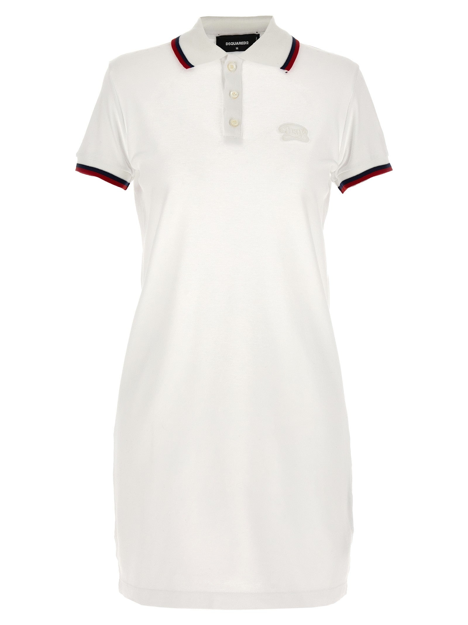 Dsquared2 Maxi Cut Out Polo Dress White