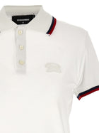 Dsquared2 Maxi Cut Out Polo Dress White, view 3