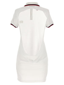 Dsquared2 Maxi Cut Out Polo Dress White