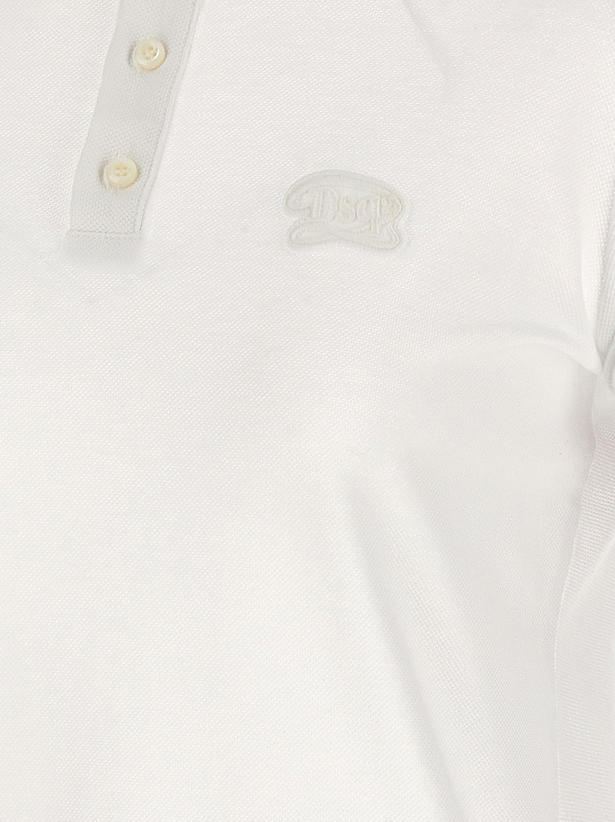 Dsquared2 Maxi Cut Out Polo Dress White, view 4