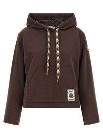 Moncler Maxi Drawstring Hoodie Brown