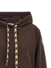 Moncler Maxi Drawstring Hoodie Brown