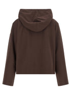Moncler Maxi Drawstring Hoodie Brown, view 2