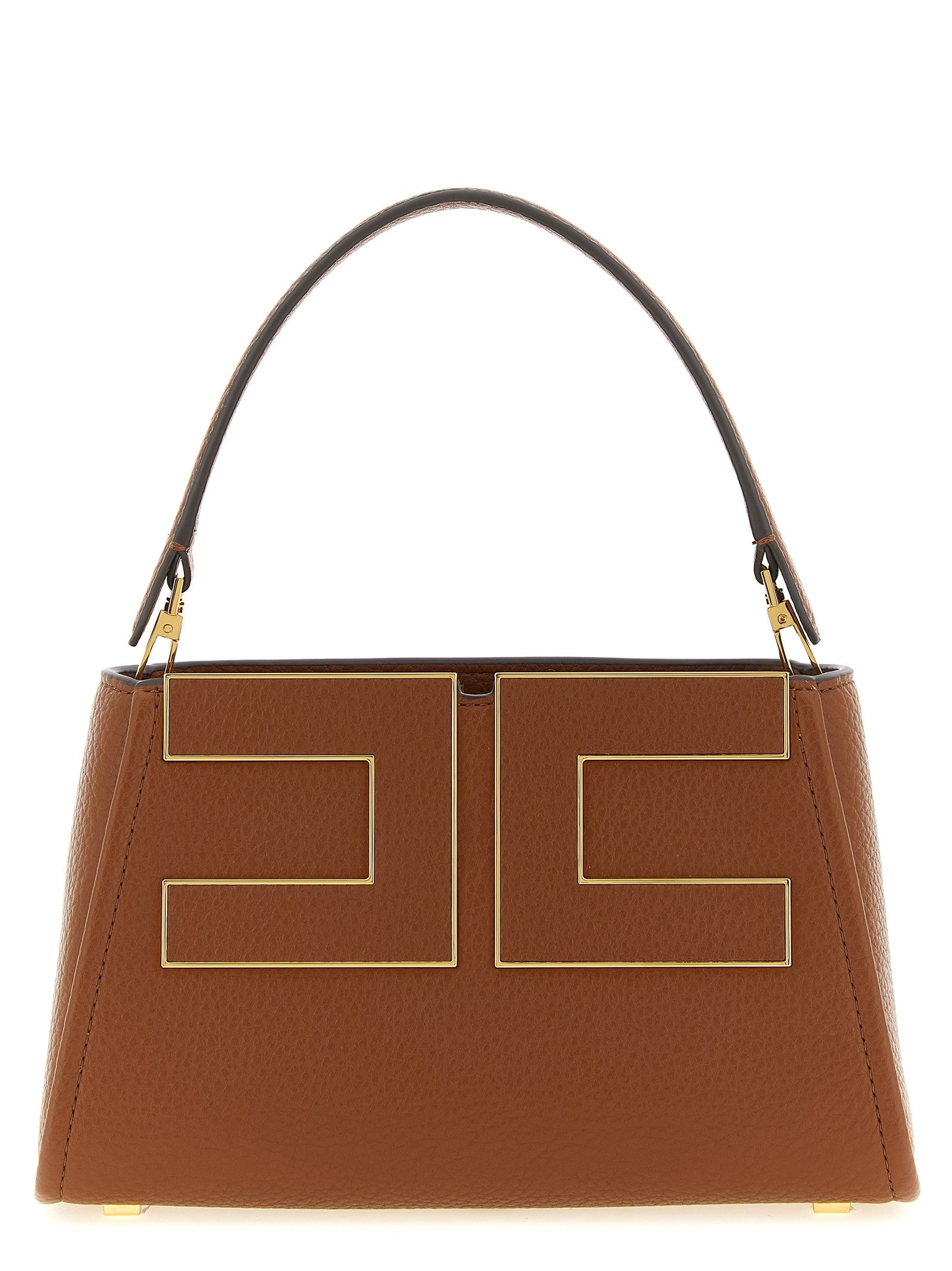 Elisabetta Franchi Maxi Handbag Brown