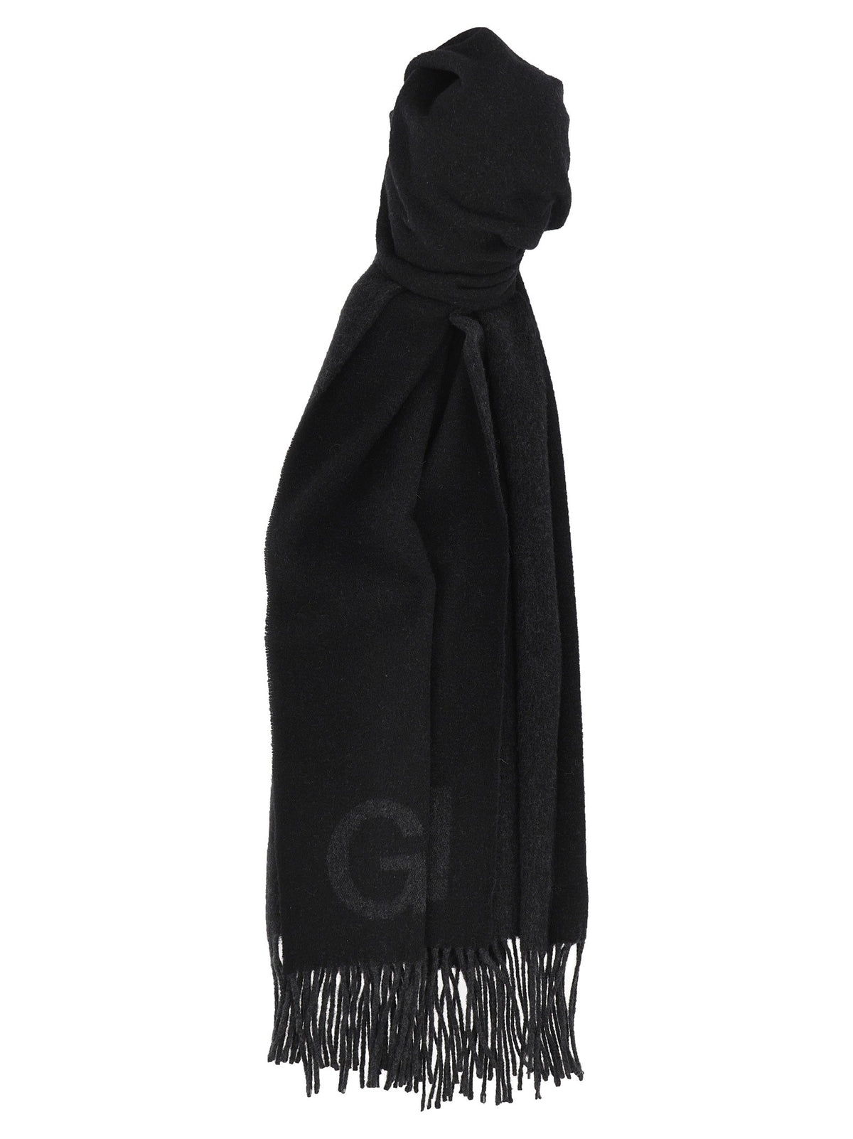 Ganni Maxi Scarf Black