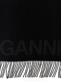 Ganni Maxi Scarf Black
