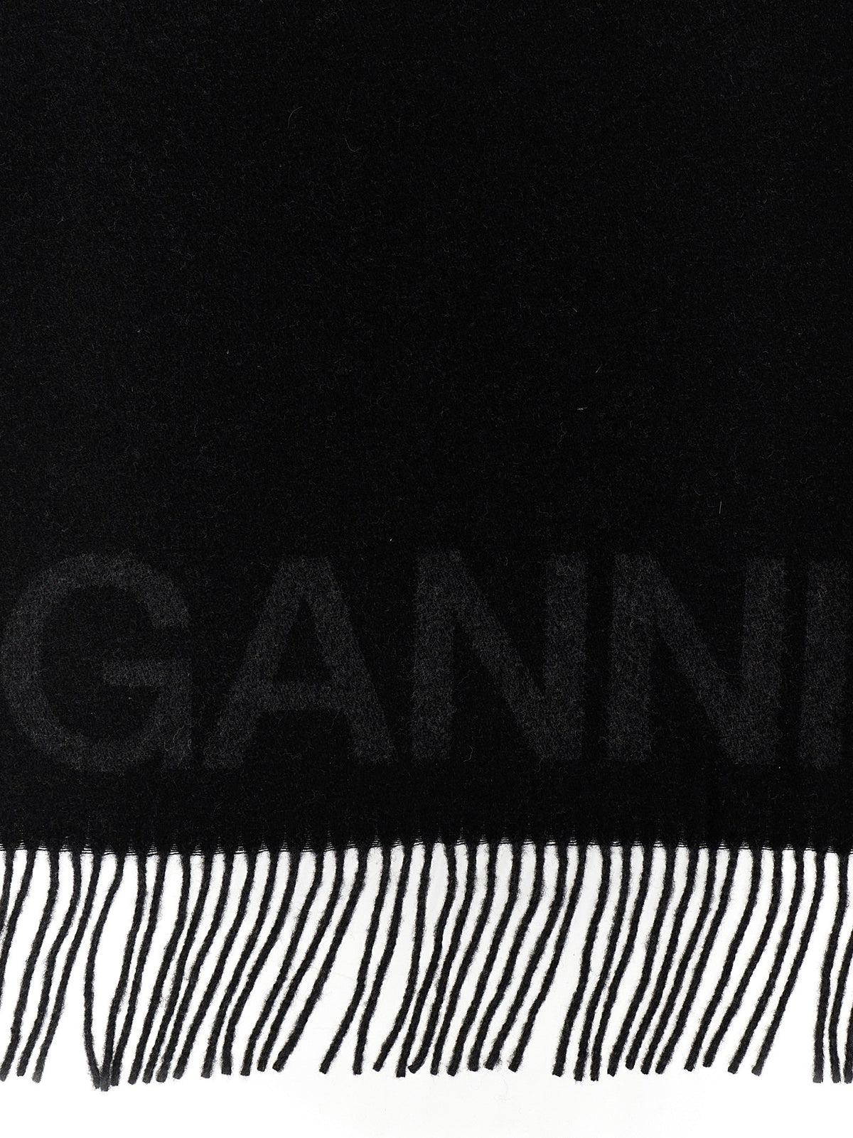Ganni Maxi Scarf Black