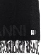 Ganni Maxi Scarf Black