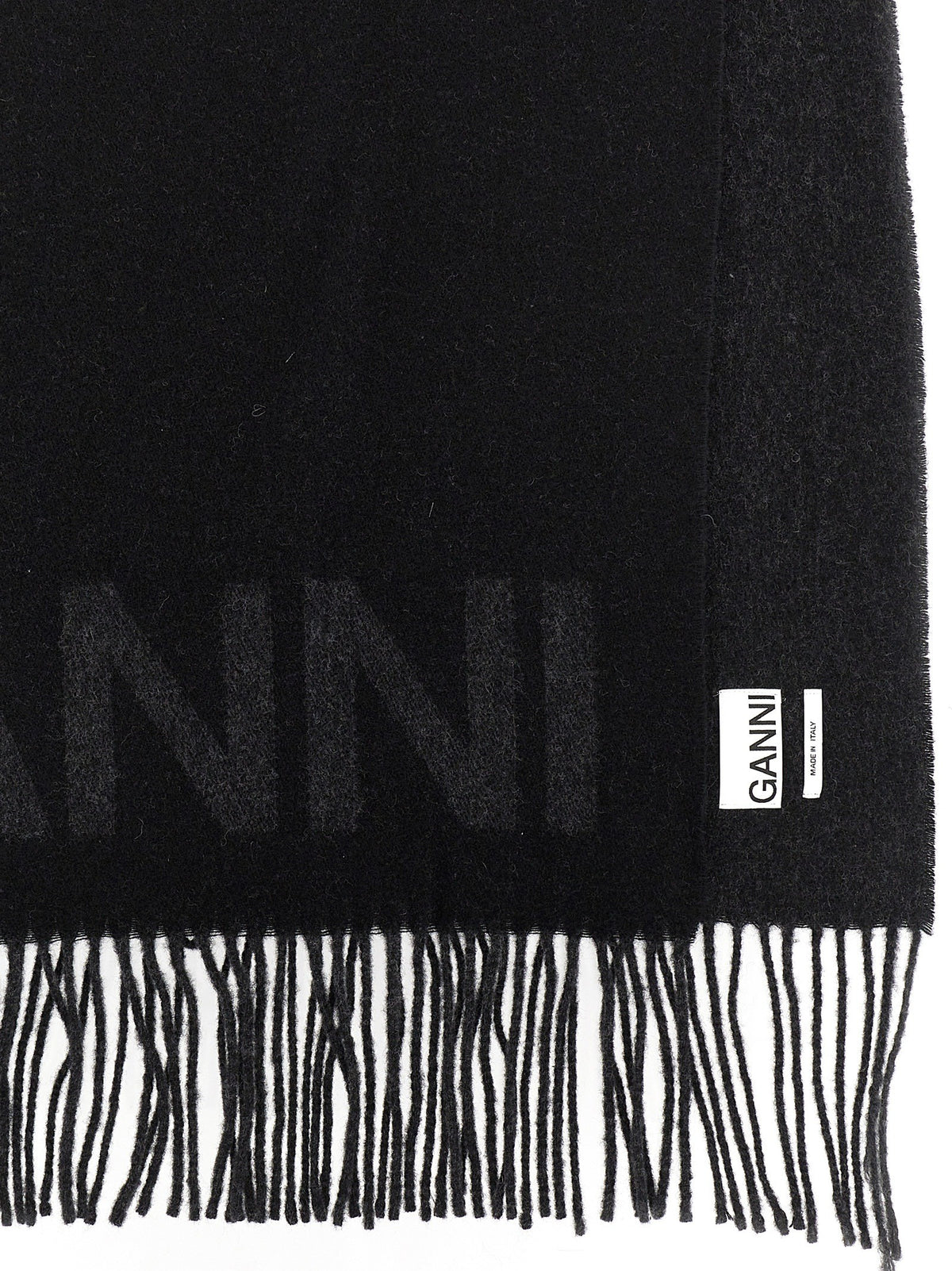 Ganni Maxi Scarf Black