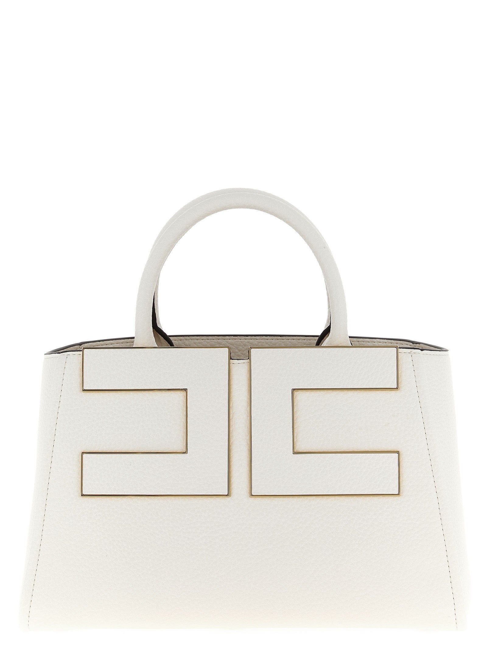 Elisabetta Franchi Maxi Shopping Bag White