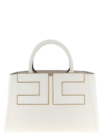 Elisabetta Franchi Maxi Shopping Bag White