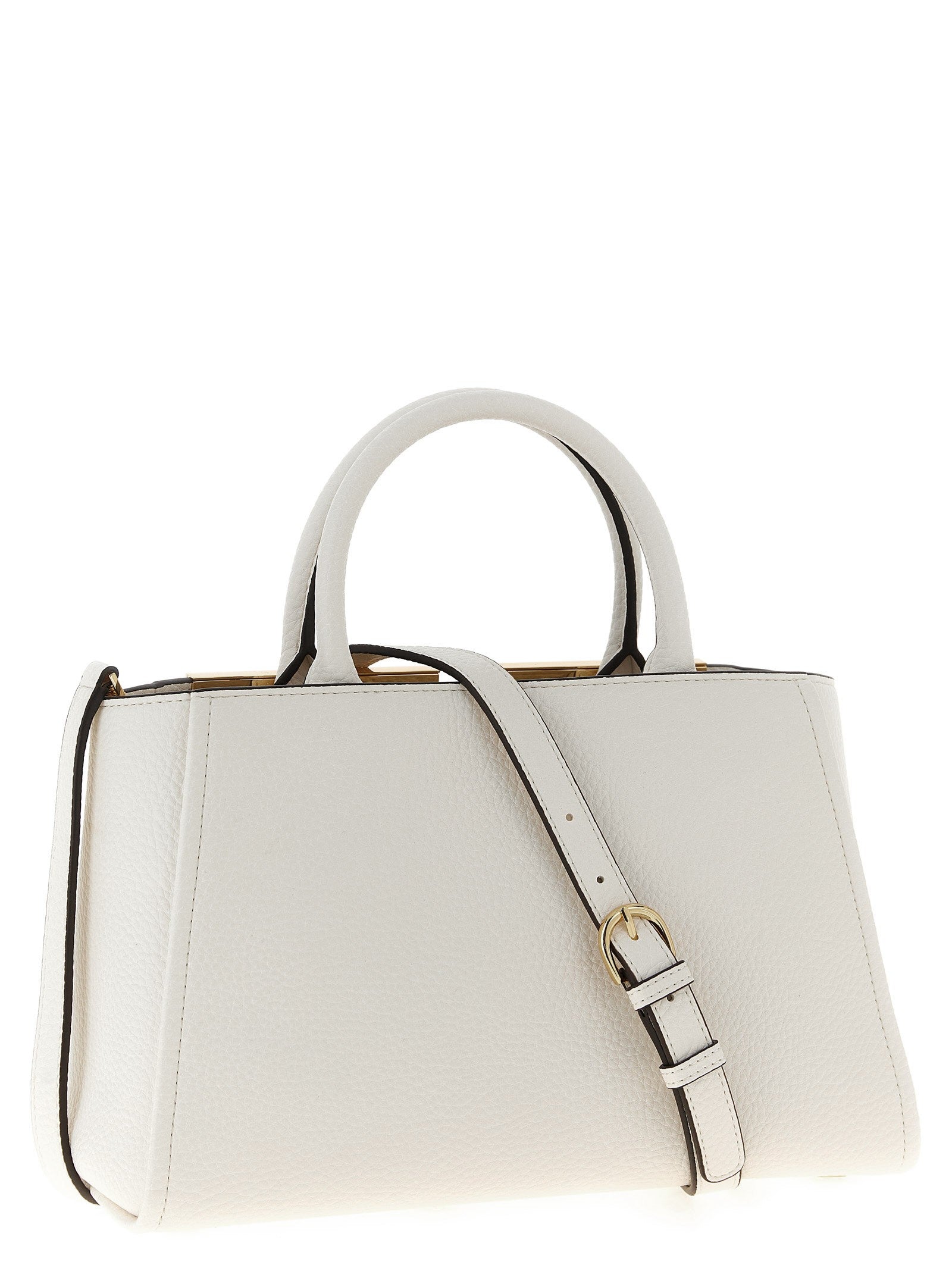 Elisabetta Franchi Maxi Shopping Bag White
