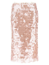 Tory Burch Maxi Sequin Skirt Blue