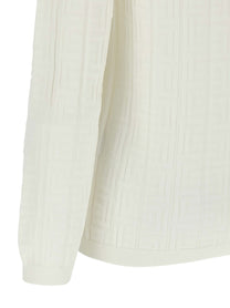Balmain Maxi Shoulder Top White