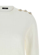 Balmain Maxi Shoulder Top White, view 3