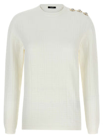 Balmain Maxi Shoulder Top White