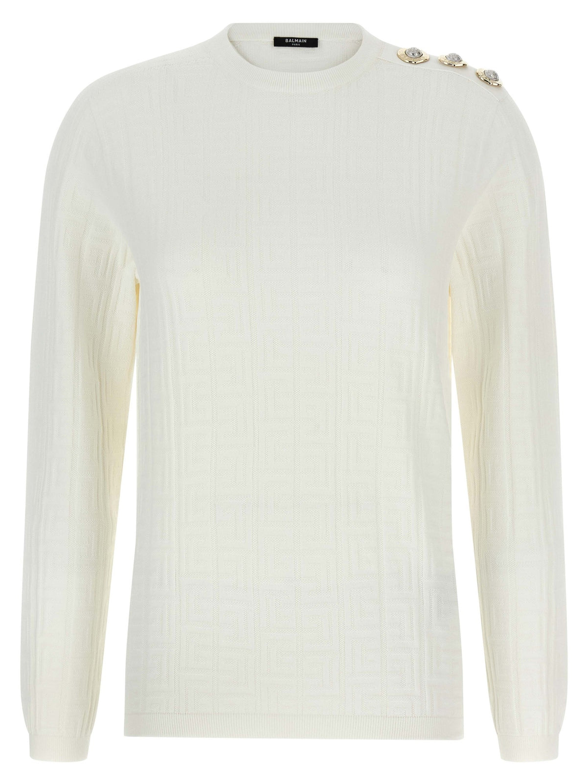 Balmain Maxi Shoulder Top White