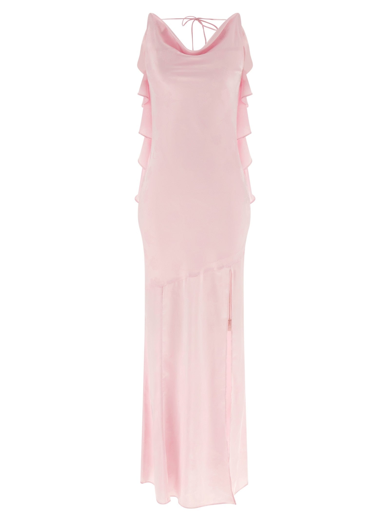 ROTATE Birger Christensen Maxi Waterfall Dress Blue