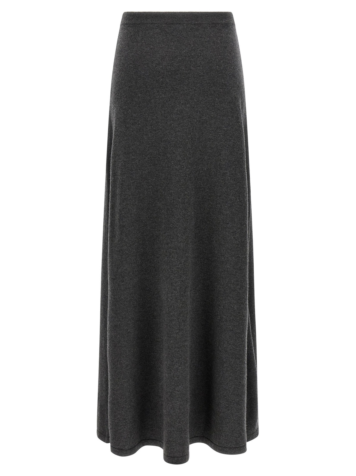 Balenciaga Maxi Wool Skirt Grey
