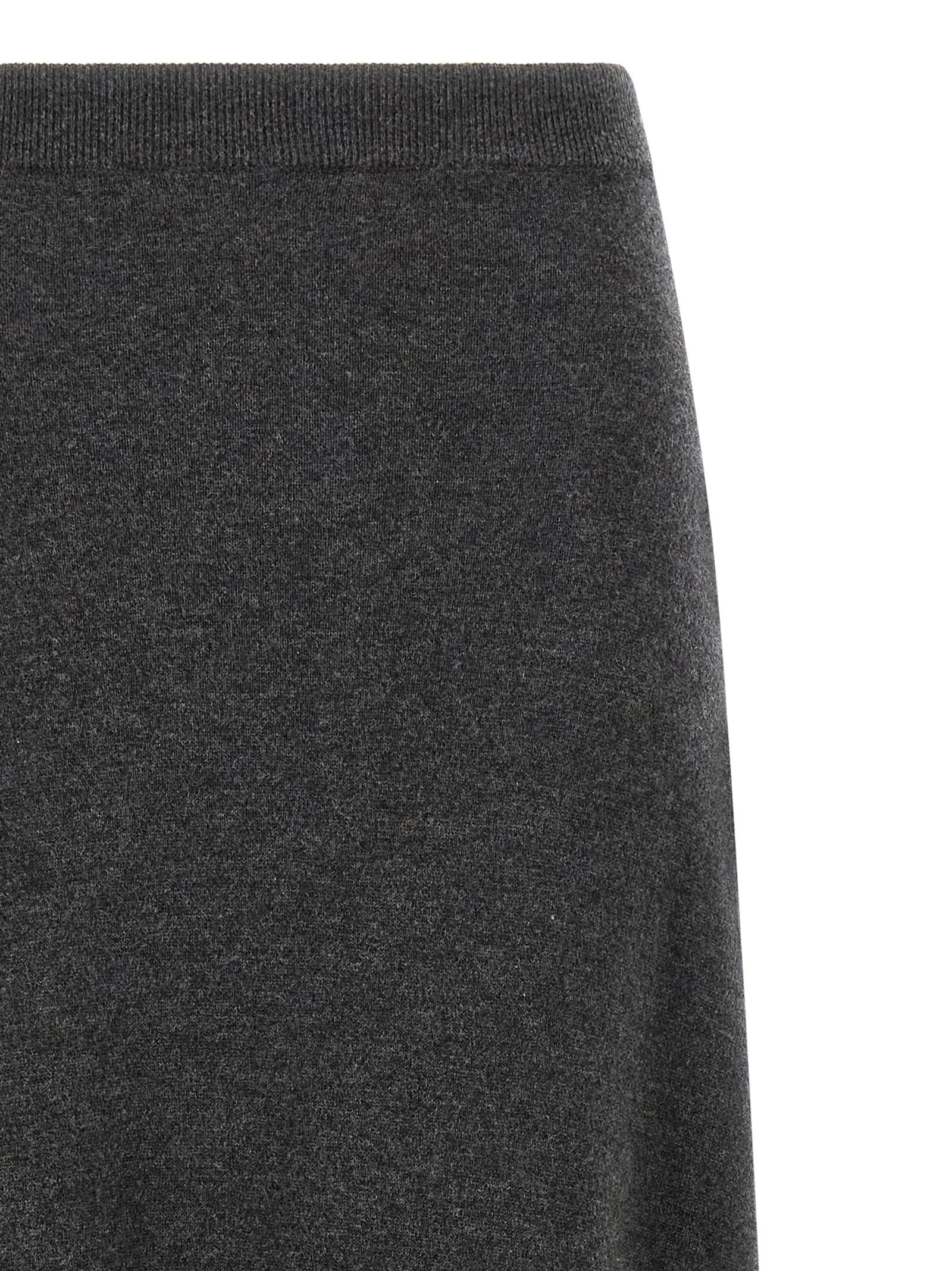 Balenciaga Maxi Wool Skirt Grey