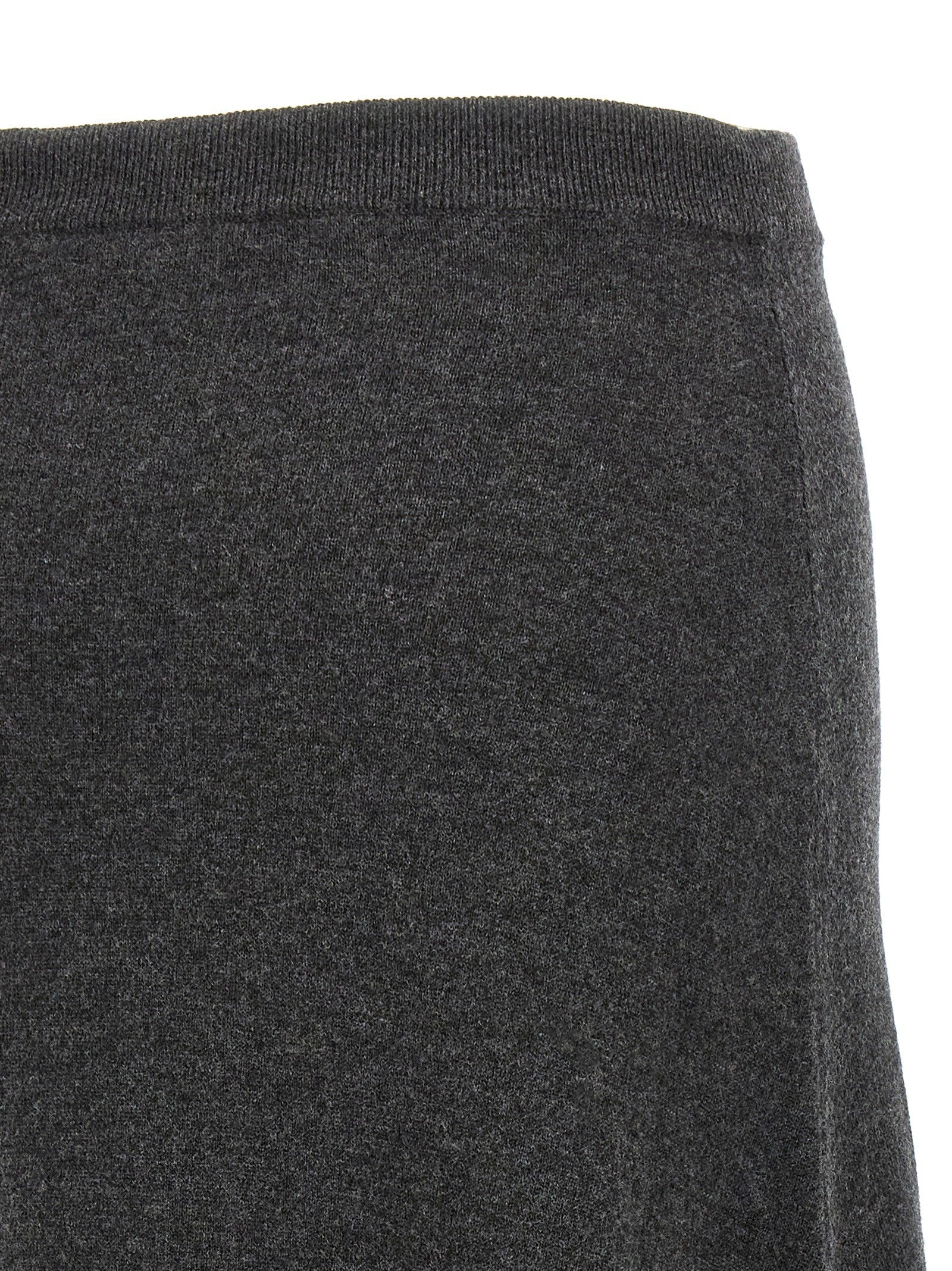 Balenciaga Maxi Wool Skirt Grey