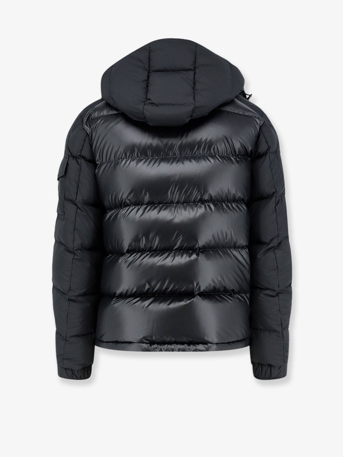 Moncler Men's Maya Recycled Polyester Down Jacket Black, view 2