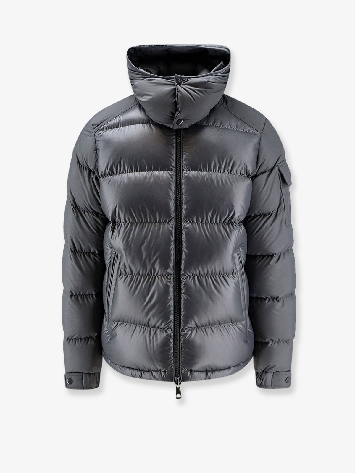 Moncler Men's Maya Recycled Polyester Down Jacket Grey